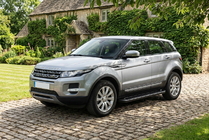 Range Rover Evoque 2012-2018 рр. Бокові пороги Allmond Black (2 шт., Алюміній) фото 1