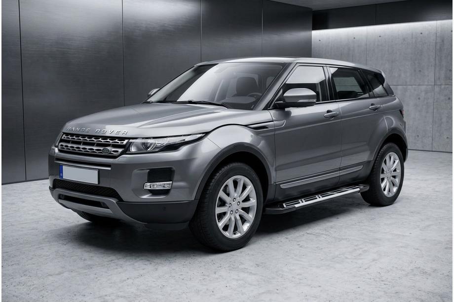 Range Rover Evoque 2012-2018 рр. Бокові пороги Sunrise (2 шт., Алюміній) Image