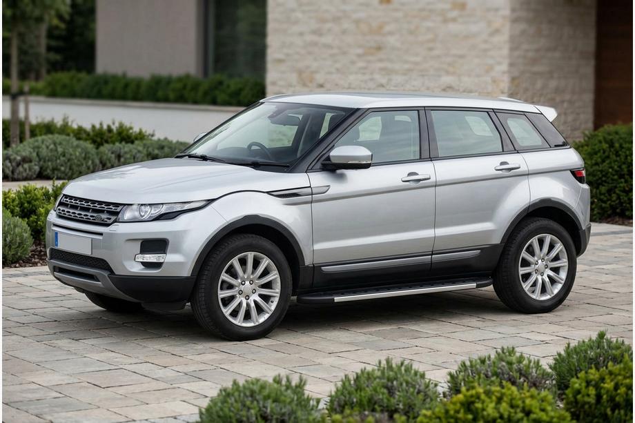Range Rover Evoque 2012-2018 рр. Бокові пороги Duru (2 шт., Алюміній) Image