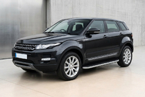 Range Rover Evoque 2012-2018 рр. Бокові пороги Tayga Grey (2 шт., алюміній) фото 1