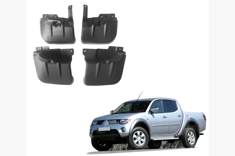 Mitsubishi L200 2006-2015 рр. Бризковики Premium (4 шт) Image