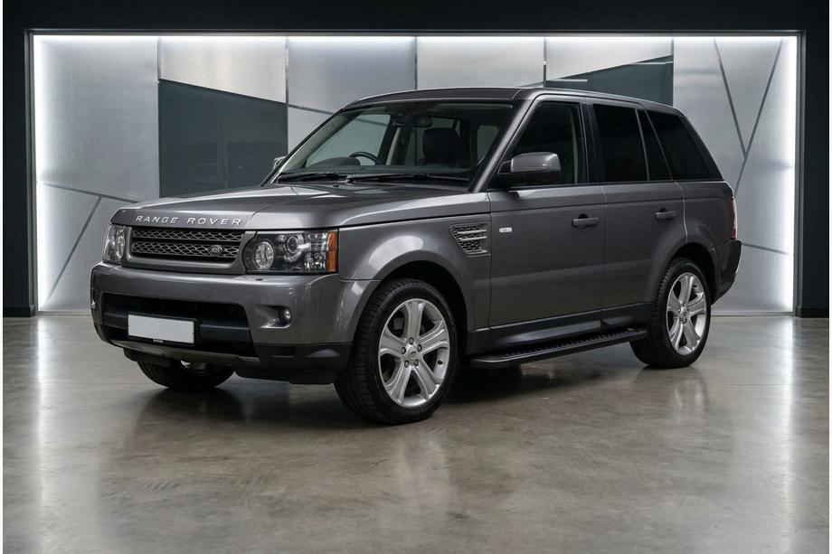 Range Rover Sport 2005-2013 рр. Бокові пороги Allmond Black (2 шт., Алюміній) Image
