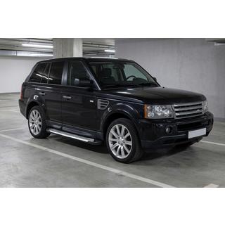 Бокові пороги Line (2 шт., Алюміній) Range Rover Sport 2005-2013 рр. фото 1