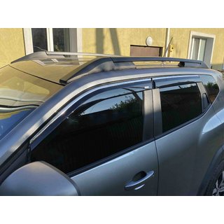 Вітровики з хромованим молдингом Niken Luxury (4 шт) Renault Duster 2024- рр. фото 1