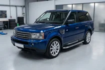 Range Rover Sport 2005-2013 рр. Бокові пороги Maydos V1 (2 шт., Алюміній ↗ нерж) фото 1