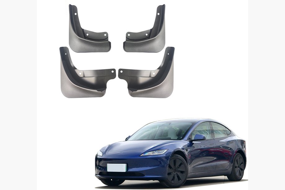Tesla Model 3 2017- рр. Бризковики Premium (2023+, 4 шт) Image