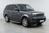 Range Rover Sport 2005-2013 рр. Бокові пороги Tayga Grey (2 шт., алюміній) фото 1