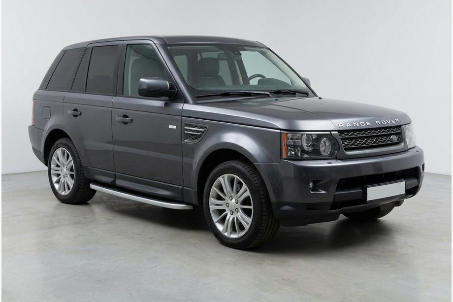 Range Rover Sport 2005-2013 рр. Бокові пороги Tayga Grey (2 шт., алюміній) Image
