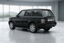 Range Rover III L322 2002-2012 рр. Бокові пороги Allmond Black (2 шт., Алюміній) фото 1