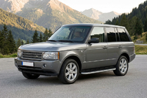 Range Rover III L322 2002-2012 рр. Бокові пороги Tayga Grey (2 шт., алюміній) фото 1