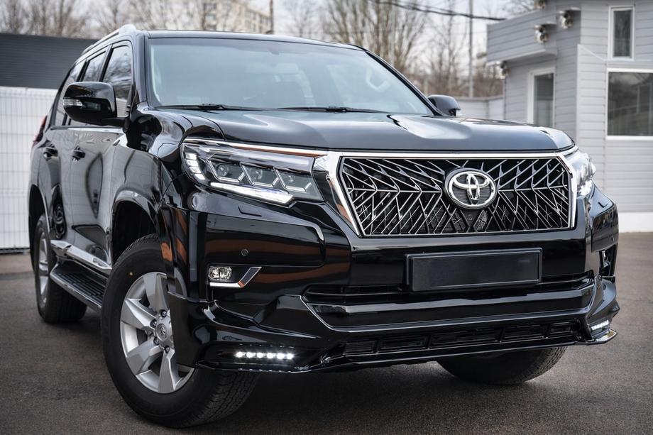Toyota Land Cruiser Prado 150 2009-2023 рр. Накладка на передній бампер TRD (2017-) Image