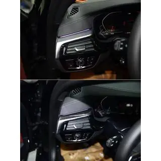 Комплект карбонових вставок в салон BMW 5 серія G30/G31 2017-2023 рр. фото 4