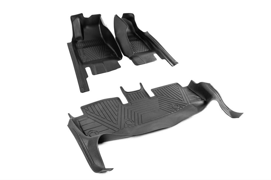 Tesla Model 3 2017- рр. Гумові килимки Niken Luxury 3D (3 шт) Фото 3
