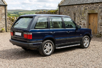 Range Rover II P38A 1997-2002 рр. Бокові пороги Maydos V1 (2 шт., нерж) фото 1