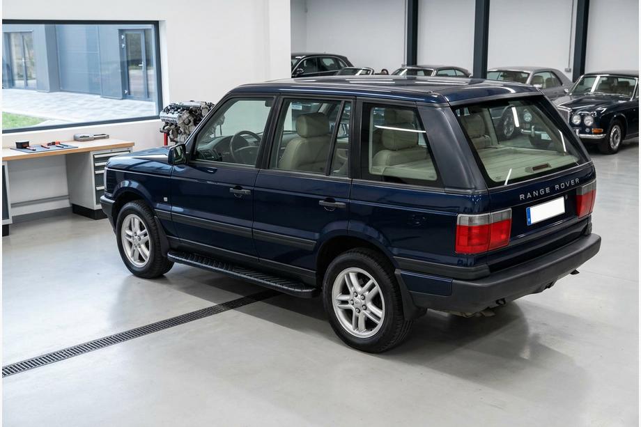 Range Rover II P38A 1997-2002 рр. Бокові пороги Bosphorus Black (2 шт., Алюміній) Image