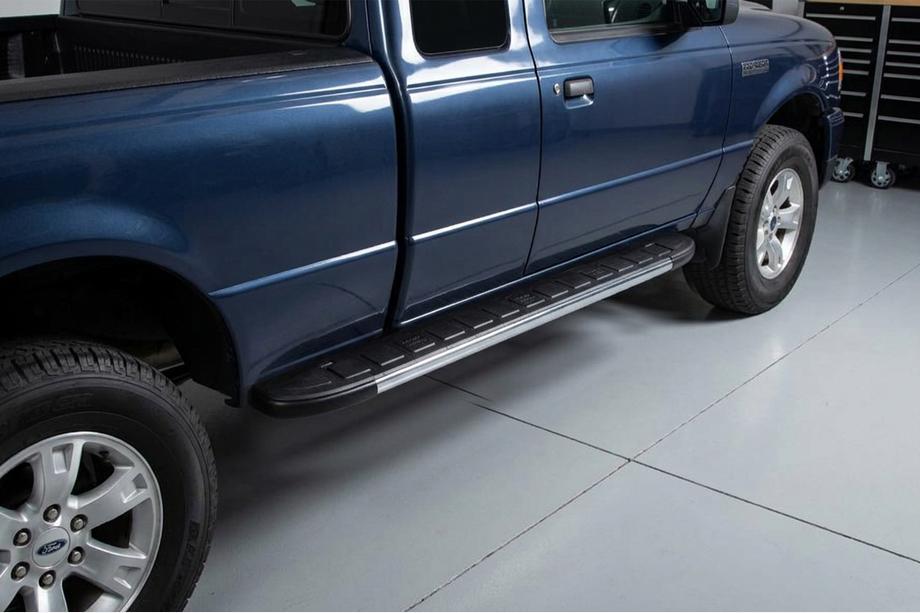 Mazda BT-50 2007-2012 рр. Бокові пороги Duru (2 шт., Алюміній) Image