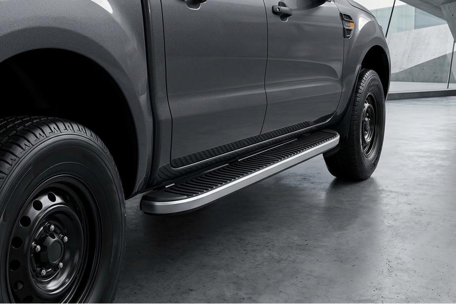 Mazda BT-50 2007-2012 рр. Бокові пороги Tayga (2 шт., Алюміній) Image