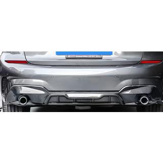 Дифузор заднього бампера (для M-Sport 2018-2022, під круглі насадки, ABS) фото 2