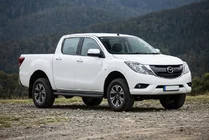 Mazda BT-50 2012- рр. Бокові пороги Bosphorus Black (2 шт., Алюміній) фото 1