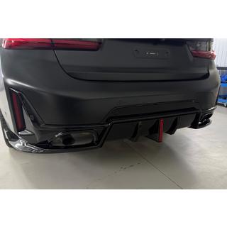 Дифузор заднього бампера B-Style LED (для M-Sport 2023+, ABS)