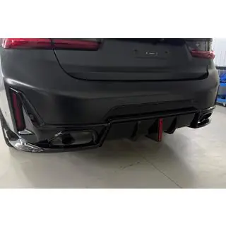 Дифузор заднього бампера B-Style LED (для M-Sport 2023+, ABS)