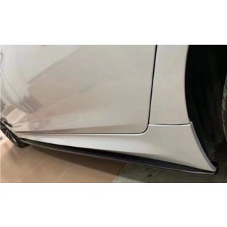 Накладки на пороги ABS (під M-Sport/M5 пороги, чорний глянець) фото 1