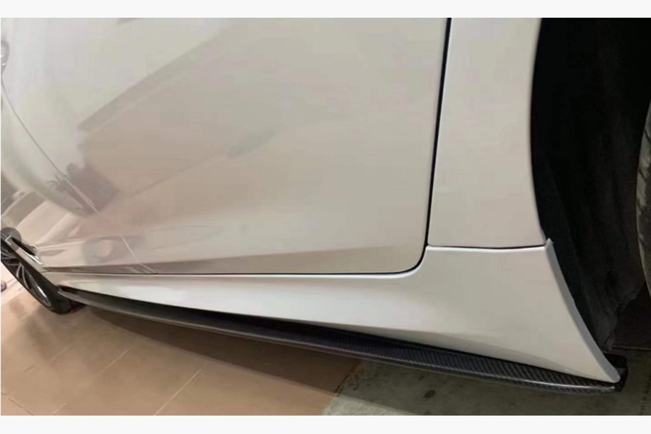 BMW 5 серія G30/G31 2017-2023 рр. Накладки на пороги ABS (під M-Sport/M5 пороги, чорний глянець) Фото 1