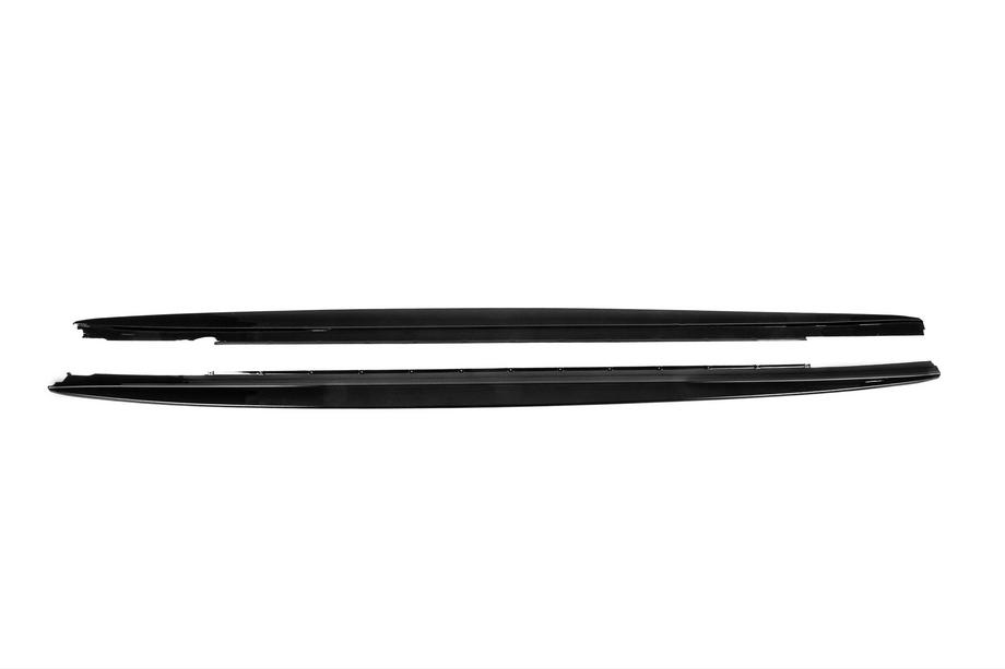 BMW 5 серія G30/G31 2017-2023 рр. Накладки на пороги ABS (під M-Sport/M5 пороги, чорний глянець) Фото 2