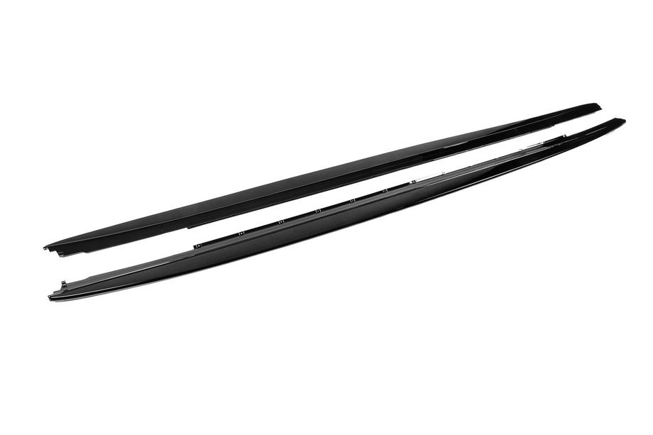 BMW 5 серія G30/G31 2017-2023 рр. Накладки на пороги ABS (під M-Sport/M5 пороги, чорний глянець) Фото 8