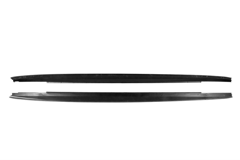 BMW 5 серія G30/G31 2017-2023 рр. Накладки на пороги ABS (під M-Sport/M5 пороги, чорний глянець) Фото 11