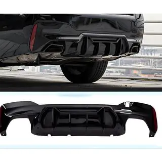 Дифузор заднього бампера LCI-Style (для M-Sport/M5 F90, ABS) фото 1