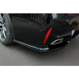 Кутові накладки на задній бампер (для M-Sport/M5 F90, ABS) фото 1