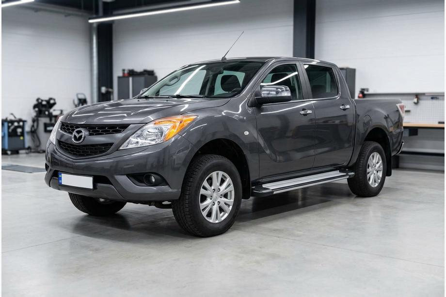Mazda BT-50 2012- рр. Бокові пороги Rainbow (2 шт., Алюміній) Image