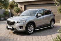Mazda CX-5 2012-2017 рр. Бокові пороги Maydos V1 (2 шт., Нерж) фото 1