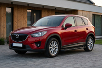Mazda CX-5 2012-2017 рр. Бокові пороги Allmond Black (2 шт., Алюміній) фото 1