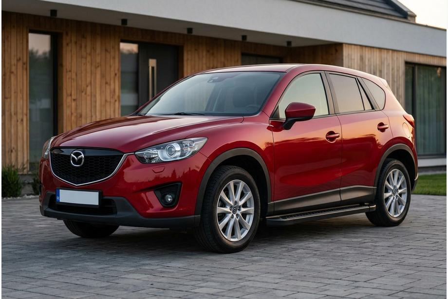 Mazda CX-5 2012-2017 рр. Бокові пороги Allmond Black (2 шт., Алюміній) Image