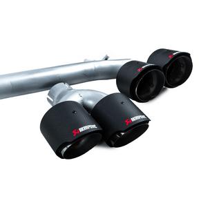 Насадки на глушники в стилі М5 (Карбон, 2 шт) BMW 5 серія F10/F11 2010-2016 рр. фото 1