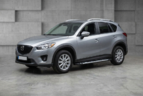 Mazda CX-5 2012-2017 рр. Бокові пороги Sunrise (2 шт., Алюміній) фото 1