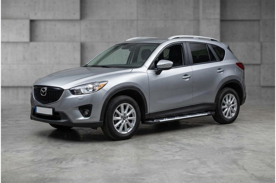 Mazda CX-5 2012-2017 рр. Бокові пороги Sunrise (2 шт., Алюміній) Image