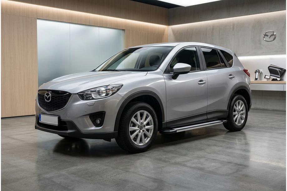 Mazda CX-5 2012-2017 рр. Бокові пороги Rainbow (2 шт., Алюміній) Image