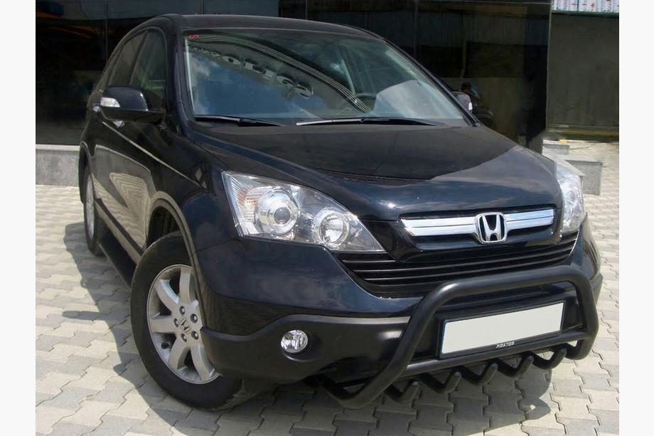 Honda CRV 2007-2011 рр. Кенгурятник WT003 Black (нерж.) Фото 1