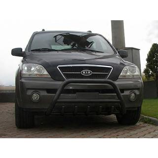 Кенгурятник WT003 Black (нерж.) Kia Sorento I BL 2002-2009 рр. фото 2