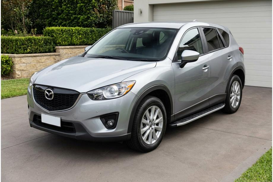 Mazda CX-5 2012-2017 рр. Бокові пороги Fullmond (2 шт, алюм.) Image