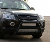 Chevrolet Captiva 2006-2019 рр. Передня дуга WT003 Black (нерж.) фото 4