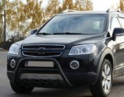 Chevrolet Captiva 2006-2019 рр. Передня дуга WT003 Black (нерж.) фото 3