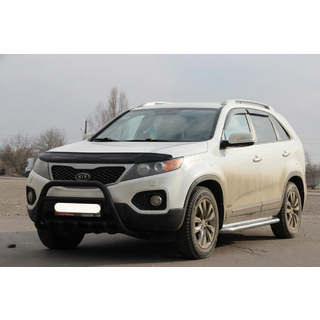 Кенгурятник WT003 Black (нерж.) фото 2