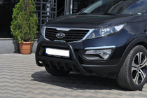 Кенгурятник WT003 Black (нерж.) фото 1