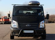 Ford Transit 2000-2014 рр. Кенгурятник WT003 Black (2006-2014, нерж.) фото 3