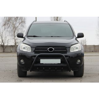 Кенгурятник WT003 Black (нерж) Toyota Rav 4 2006-2013 рр. фото 3