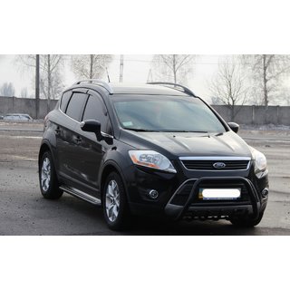 Кенгурятник WT003 Black (нерж.) фото 3